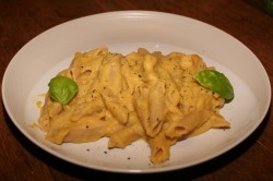 IMG_1781 Penne with butternut squash sauce