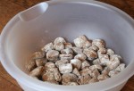 Letting the peppernuts cool in a bowl
