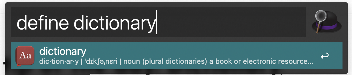 MacOS tip of the day: Dictionary